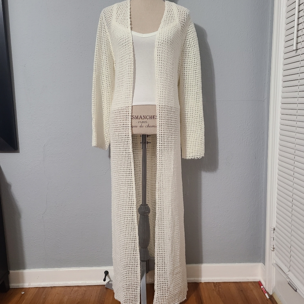 Cult Gaia Ari‎ Open-Front Duster Cardigan  NWT Size Large
